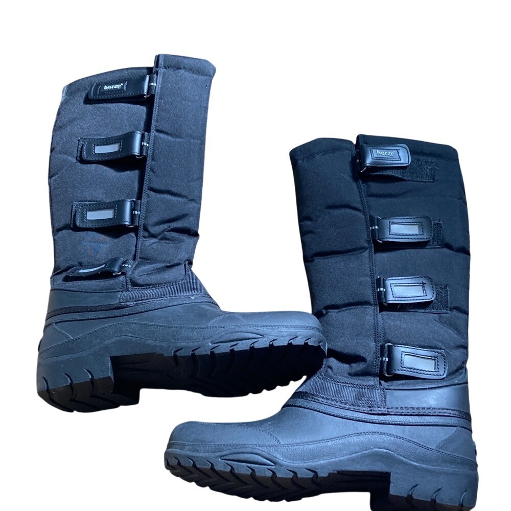 HORZE Womens Polar Thermo Equestrian Tall Boots Size 10.5 Outdoors Canvas Rubber